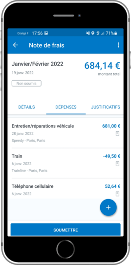 ARAGO Ready for Expense Mobile Note de Frais